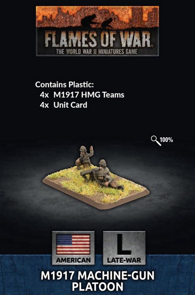 M1917 Machine-Gun Platoon (Late War x12 Figures Plastic)