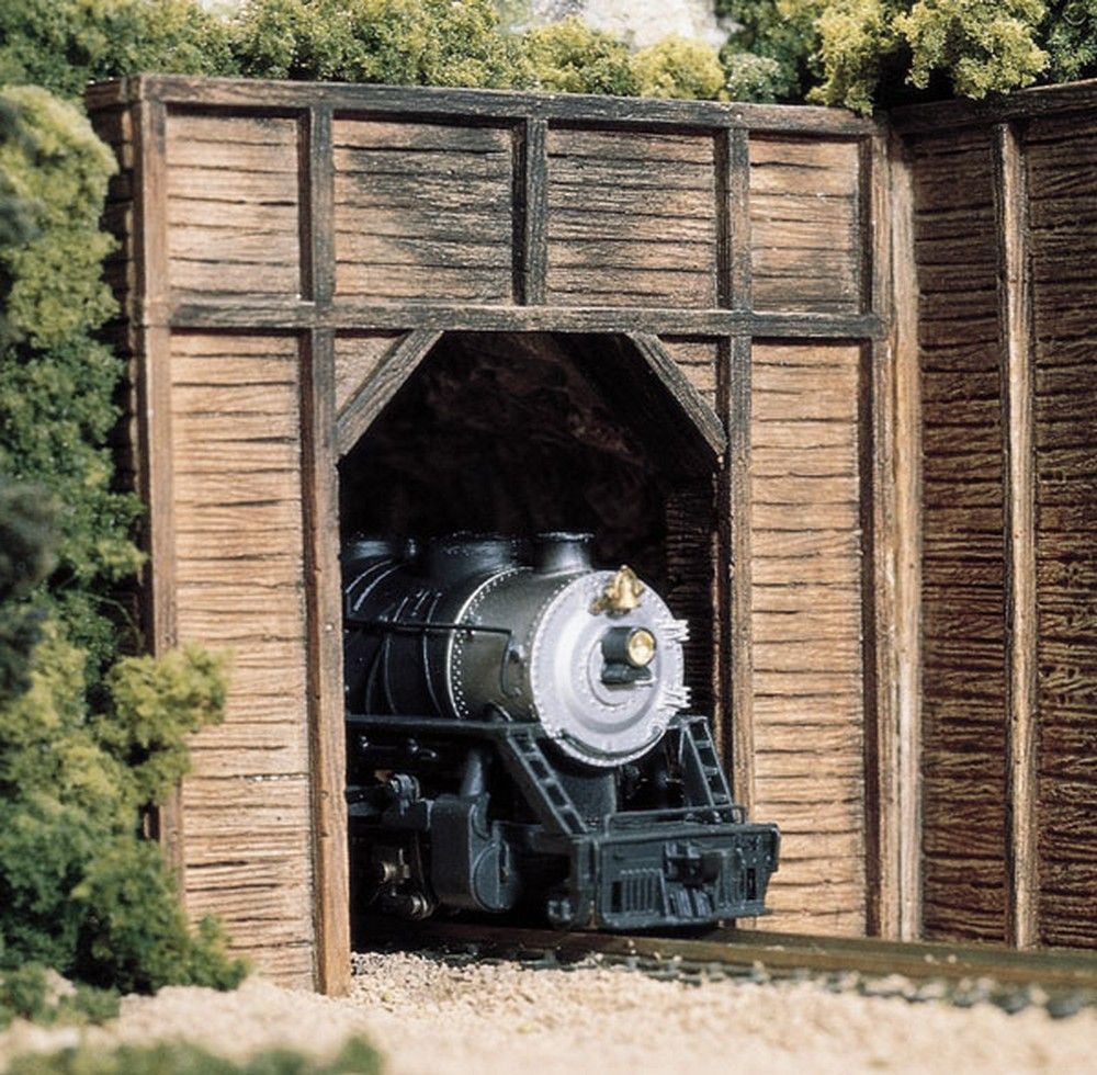 HO Timber Single Tunnel Portal