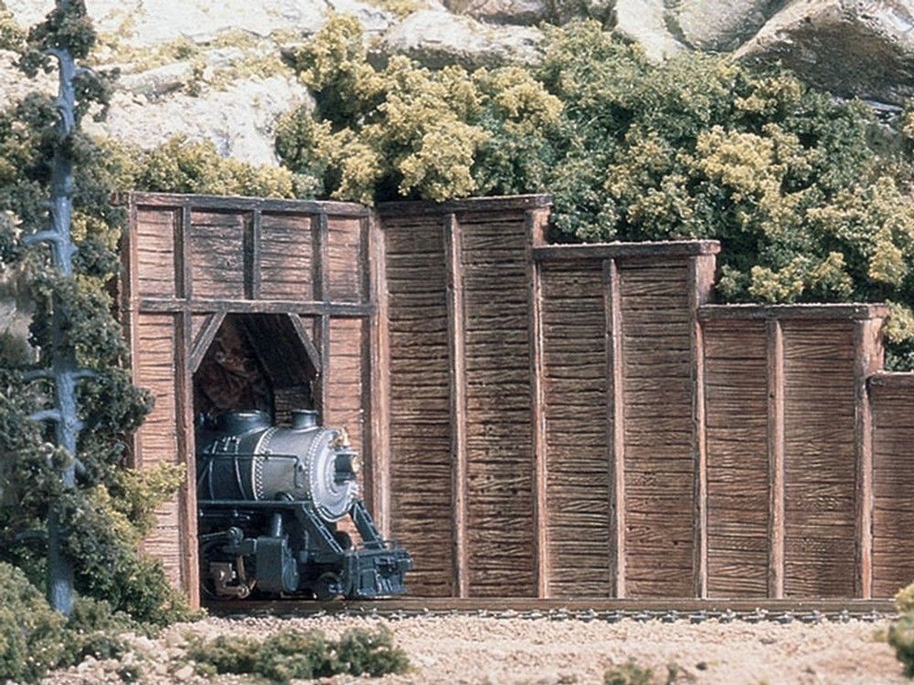 HO Timber Retaining Wall (x3)