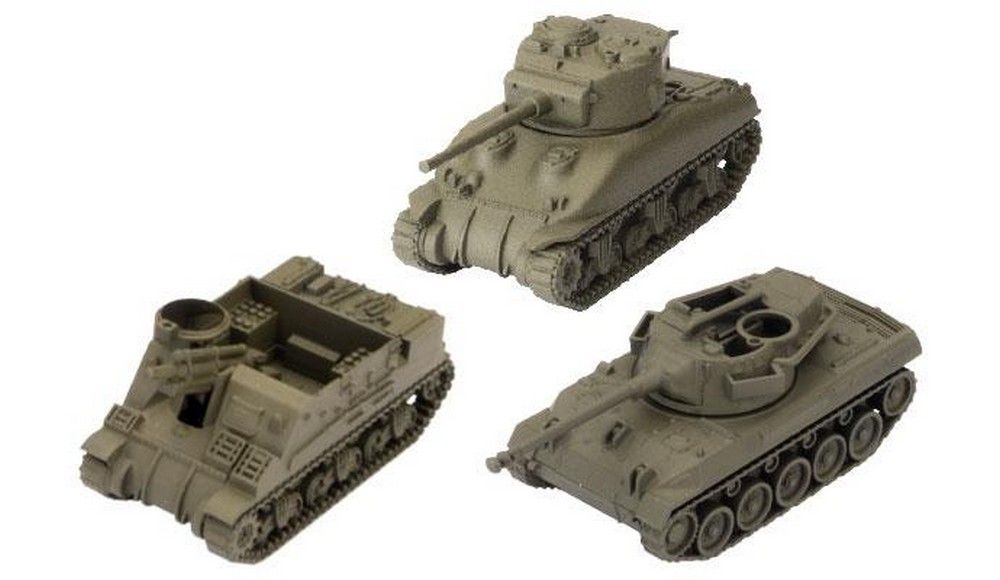 U.S.A. Tank Platoon (M4A1 Sherman (76mm), M7 Priest, M18 Hellcat)