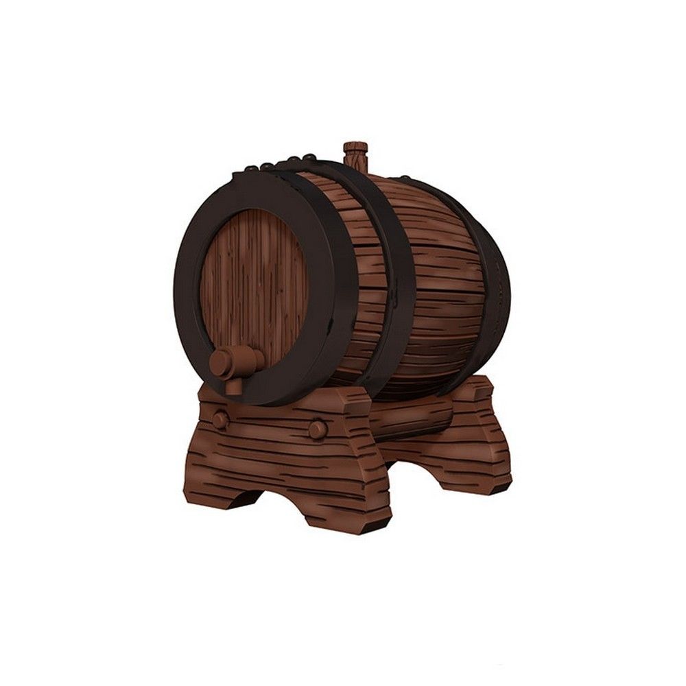 WizKids Deep Cuts Unpainted Miniatures: Keg Barrels