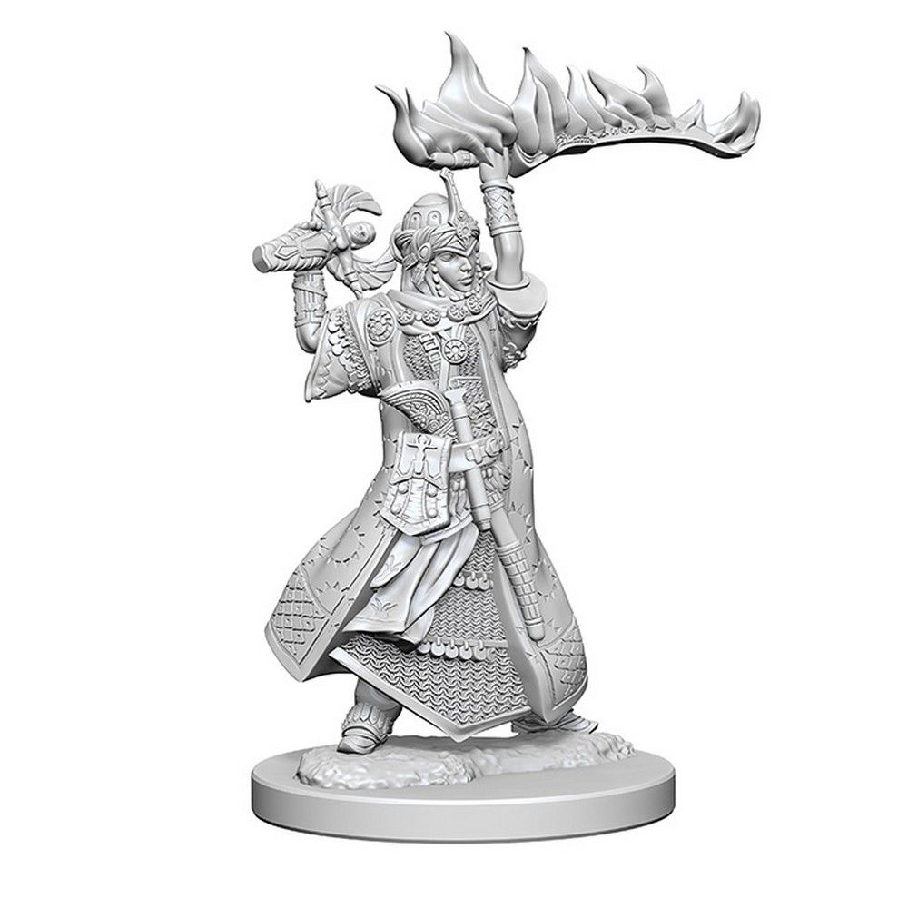 WizKids Deep Cuts Unpainted Miniatures: Human Female Cleric
