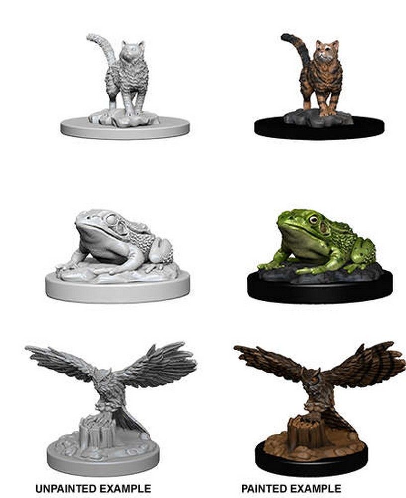 WizKids Deep Cuts Unpainted Miniatures: Familiars