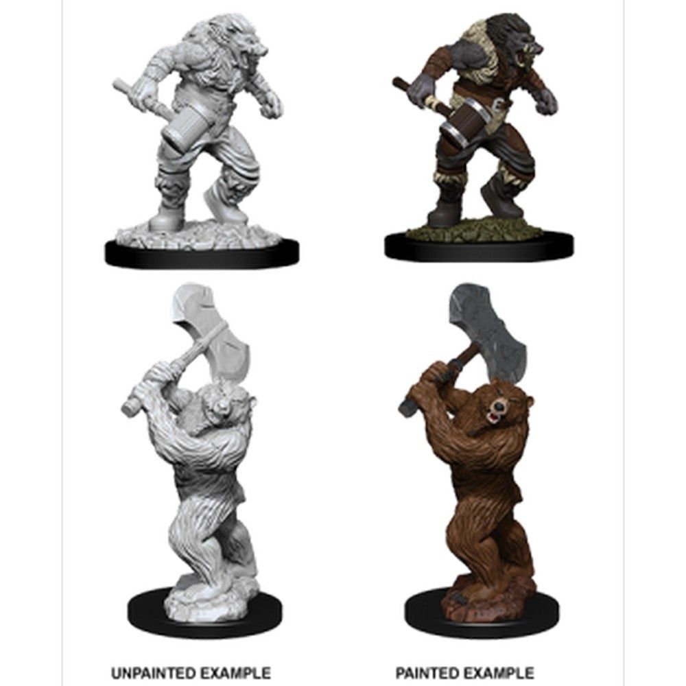 D&D Nolzur's Marvelous Unpainted Miniatures: Wereboar & Werebear