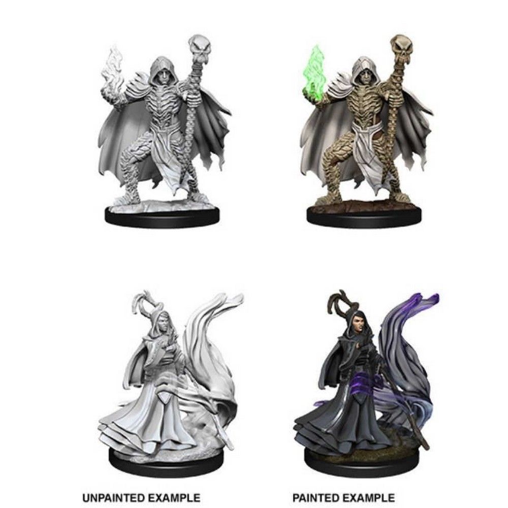 Pathfinder Battles Deep Cuts Unpainted Miniatures: Necromancers