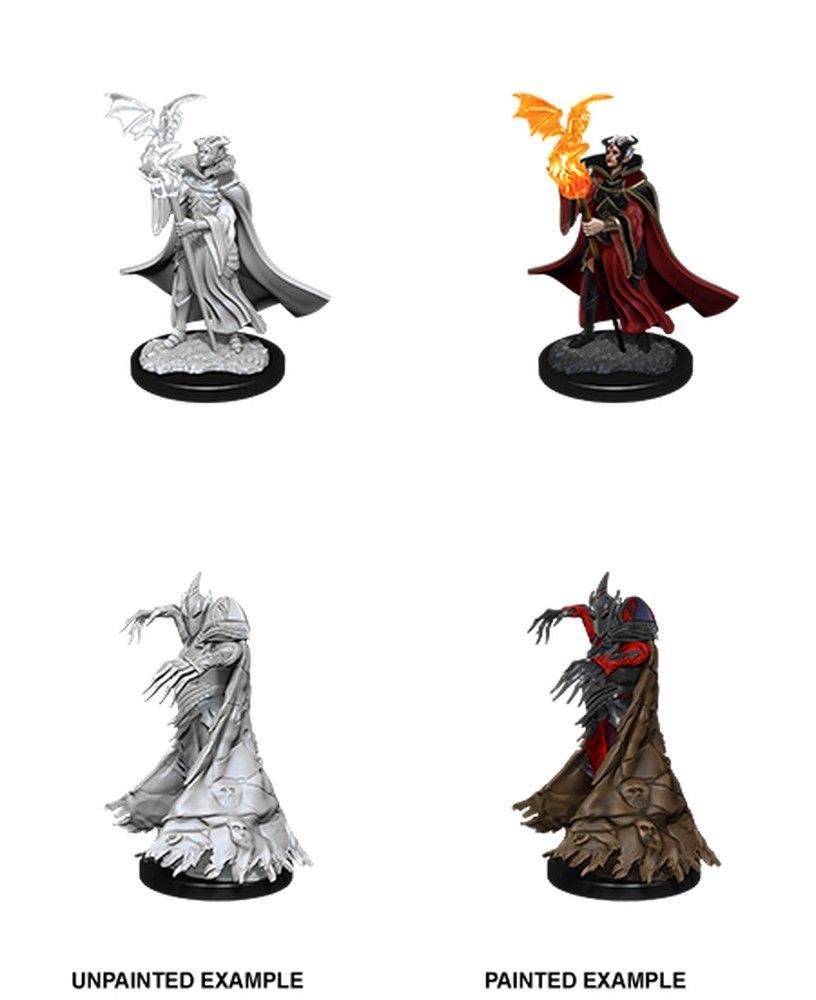 Pathfinder Deep Cuts Unpainted Miniatures: Cultist & Devil