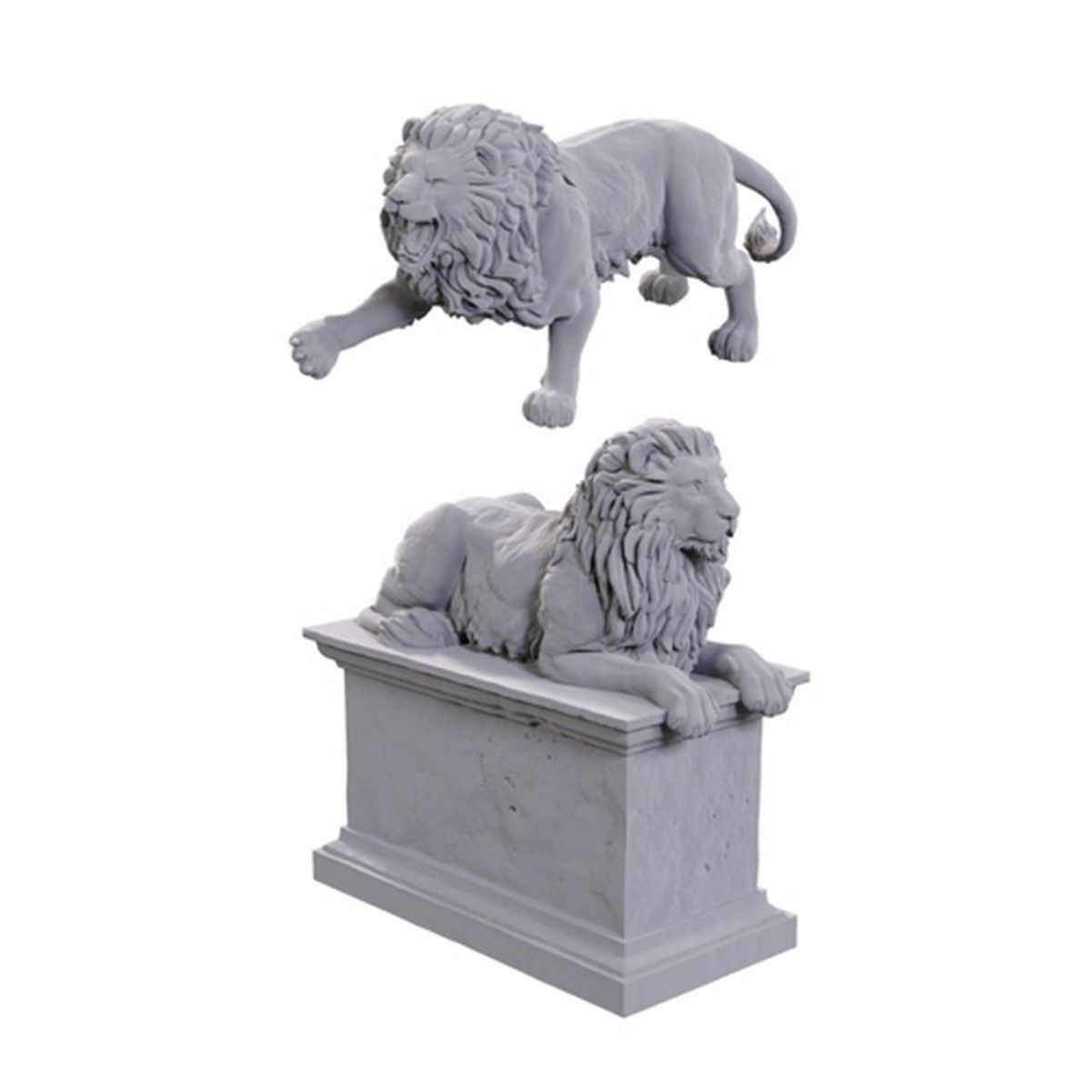 WizKids Deep Cuts: Stone Lion & Animated Stone Lion